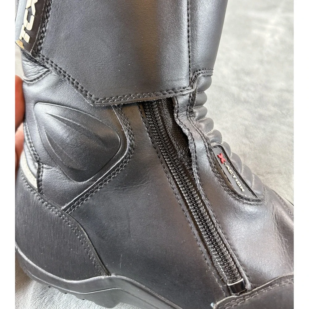 TCX X-Action Touring Motorcycle Boots Mens US 7 EU 40 Black CE EN13634 7142W